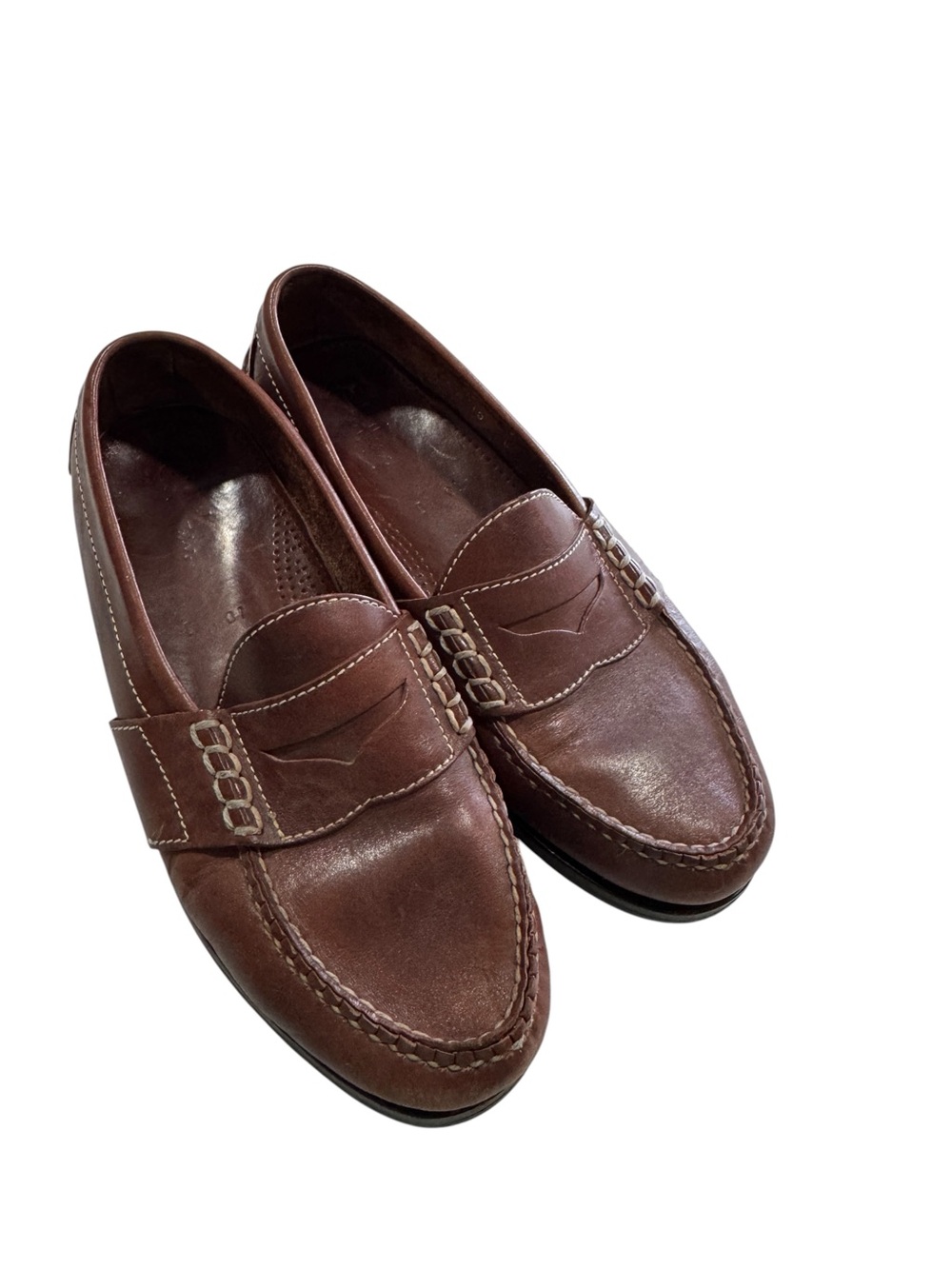 Cole Haan Brown Leather Penny Loafers Slip On Shoes Men Size 10 D - Picture 2 of 13